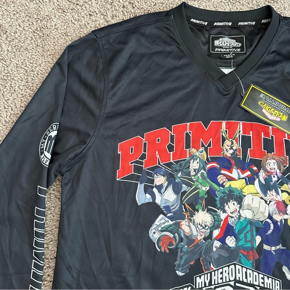 Primitive x My Hero Academia Black Hockey Jersey Size M - Picture 6 of 10